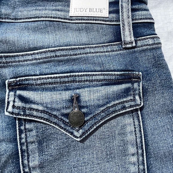 Judy Blue Light Blue Jean Shorts - Picture 5 of 13